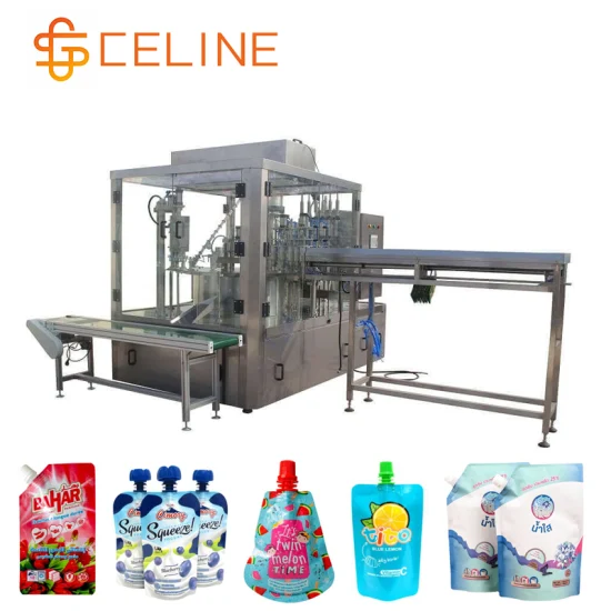 Automatic Premade Bag Spout Pouch Filling Sealing Packing Machine for Peanut Butter